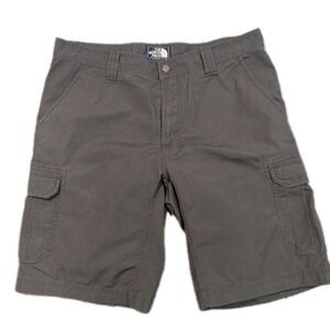 The North Face Mens 36 Cargo Shorts Gray Ripstop Cotton Blend  Gorpcore Hiking